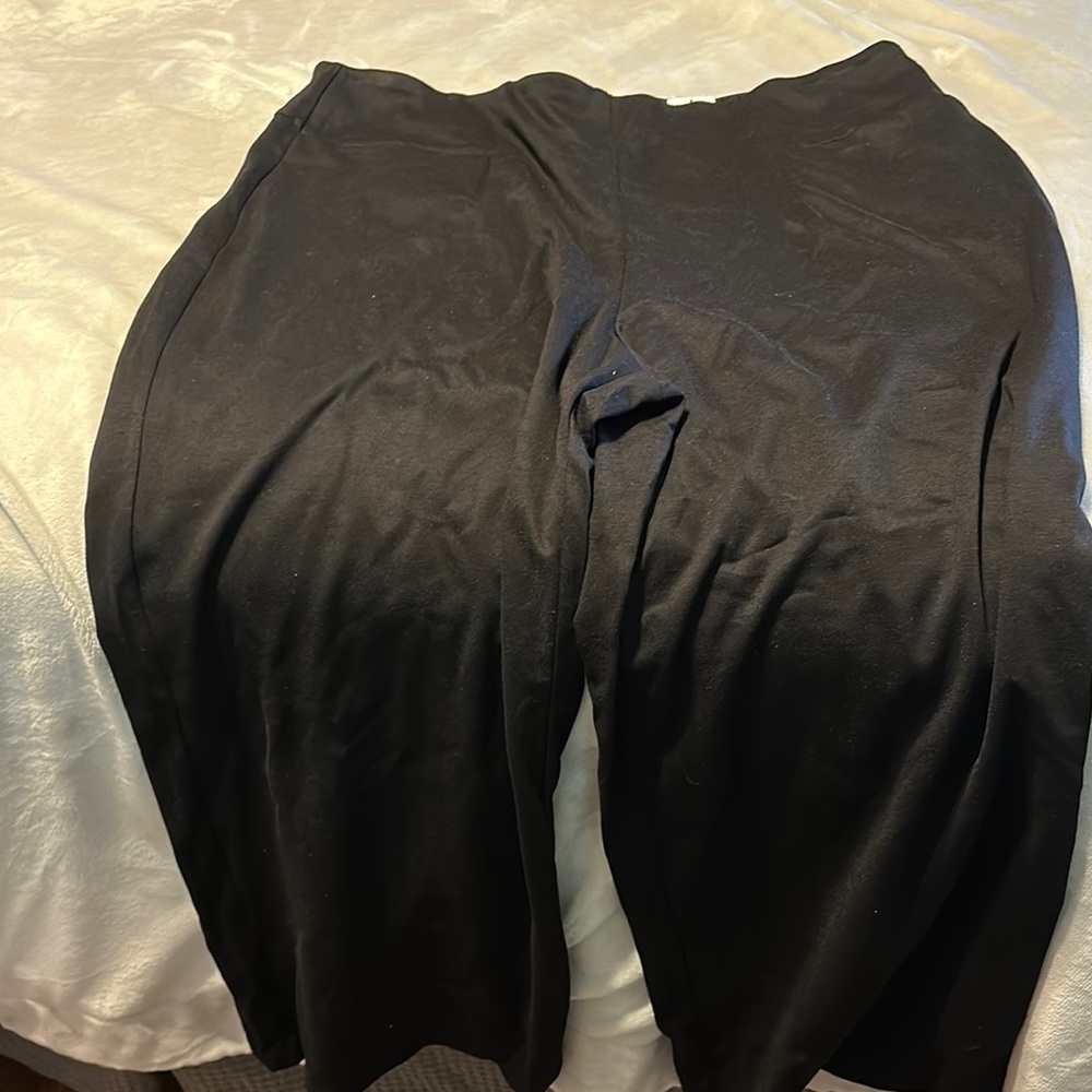 Black Wide-Leg Pants
